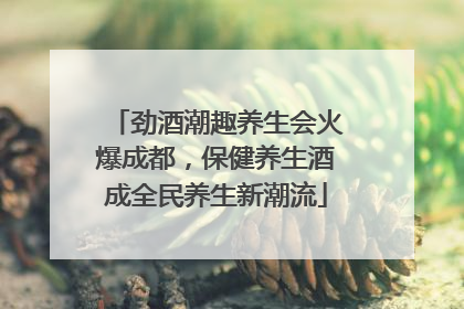 劲酒潮趣养生会火爆成都，保健养生酒成全民养生新潮流
