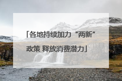各地持续加力“两新”政策 释放消费潜力