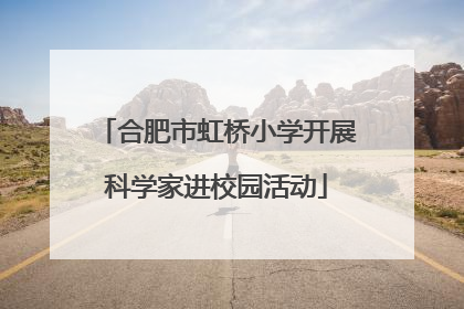 合肥市虹桥小学开展科学家进校园活动