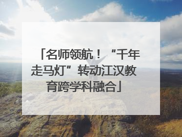 名师领航！“千年走马灯”转动江汉教育跨学科融合