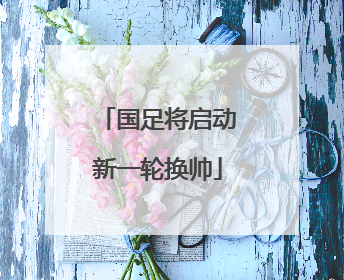 国足将启动新一轮换帅