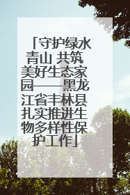 守护绿水青山 共筑美好生态家园——黑龙江省丰林县扎实推进生物多样性保护工作