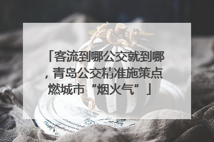 客流到哪公交就到哪，青岛公交精准施策点燃城市“烟火气”