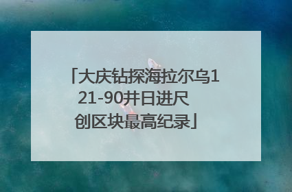 大庆钻探海拉尔乌121-90井日进尺 创区块最高纪录