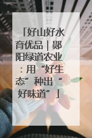 好山好水育优品｜郧阳绿道农业：用“好生态”种出“好味道”
