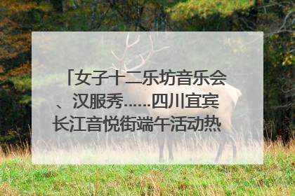 女子十二乐坊音乐会、汉服秀……四川宜宾长江音悦街端午活动热闹上演｜图集