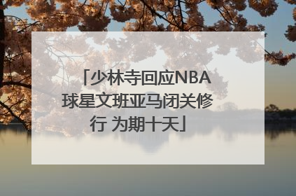 少林寺回应NBA球星文班亚马闭关修行 为期十天