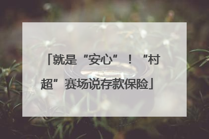 就是“安心”！“村超”赛场说存款保险