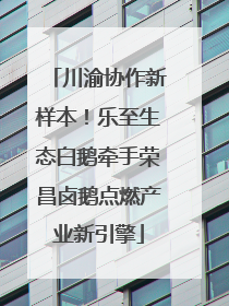 川渝协作新样本！乐至生态白鹅牵手荣昌卤鹅点燃产业新引擎