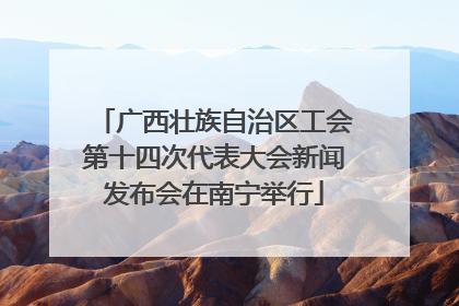 广西壮族自治区工会第十四次代表大会新闻发布会在南宁举行