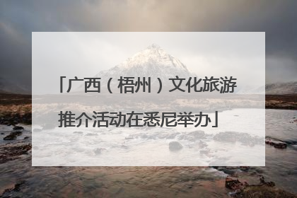 广西（梧州）文化旅游推介活动在悉尼举办
