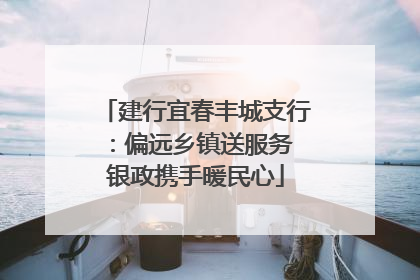建行宜春丰城支行：偏远乡镇送服务 银政携手暖民心