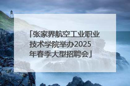 张家界航空工业职业技术学院举办2025年春季大型招聘会