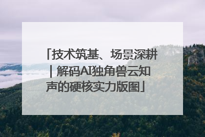 技术筑基、场景深耕｜解码AI独角兽云知声的硬核实力版图