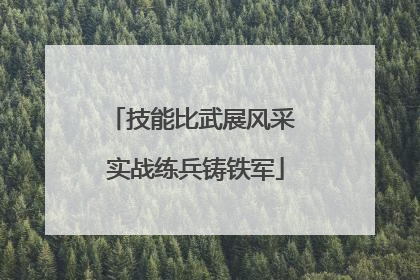 技能比武展风采 实战练兵铸铁军