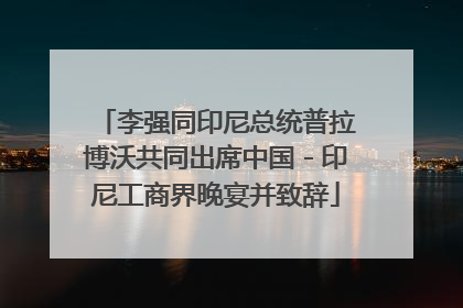 李强同印尼总统普拉博沃共同出席中国－印尼工商界晚宴并致辞