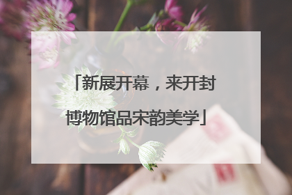 新展开幕，来开封博物馆品宋韵美学
