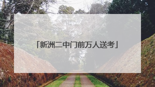 新洲二中门前万人送考