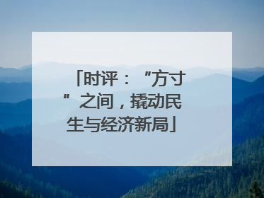 时评：“方寸”之间，撬动民生与经济新局