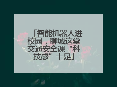 智能机器人进校园，聊城这堂交通安全课“科技感”十足