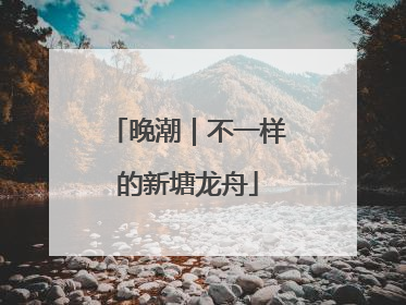 晚潮｜不一样的新塘龙舟