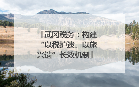 武冈税务：构建“以税护遗、以旅兴遗”长效机制