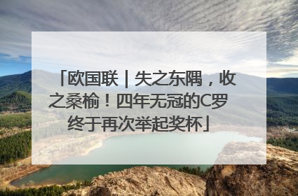 欧国联｜失之东隅，收之桑榆！四年无冠的C罗终于再次举起奖杯