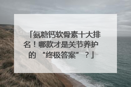 氨糖钙软骨素十大排名！哪款才是关节养护的 “终极答案”？