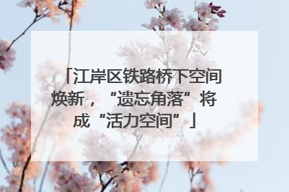 江岸区铁路桥下空间焕新，“遗忘角落”将成“活力空间”