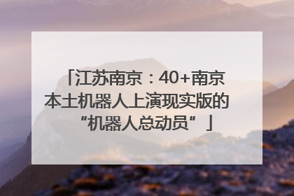江苏南京：40+南京本土机器人上演现实版的“机器人总动员”