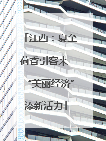 江西：夏至荷香引客来 “美丽经济”添新活力