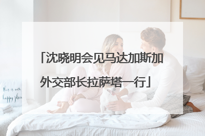 沈晓明会见马达加斯加外交部长拉萨塔一行