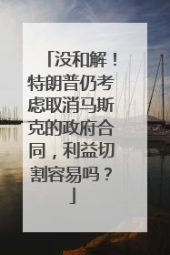 没和解！特朗普仍考虑取消马斯克的政府合同，利益切割容易吗？
