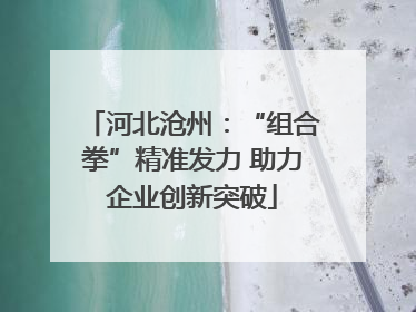 河北沧州：“组合拳”精准发力 助力企业创新突破