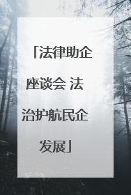 法律助企座谈会 法治护航民企发展