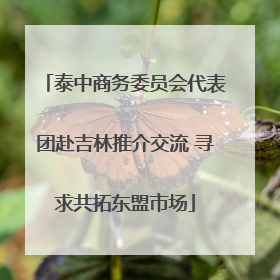泰中商务委员会代表团赴吉林推介交流 寻求共拓东盟市场