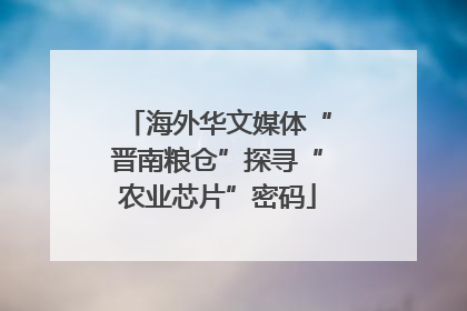 海外华文媒体“晋南粮仓”探寻“农业芯片”密码