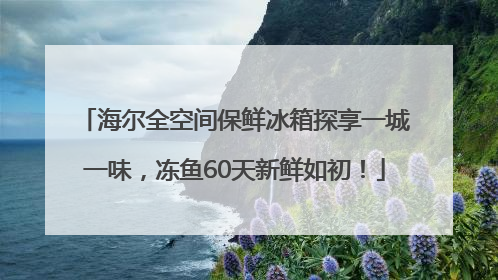 海尔全空间保鲜冰箱探享一城一味，冻鱼60天新鲜如初！