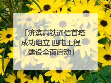 济滨高铁通信首塔成功组立 四电工程建设全面启动