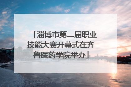 淄博市第二届职业技能大赛开幕式在齐鲁医药学院举办