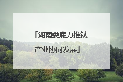 湖南娄底力推钛产业协同发展