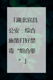 湖北宜昌公安：综合施策打好禁毒“组合拳”