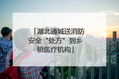 湖北通城送消防安全“处方”到乡镇医疗机构