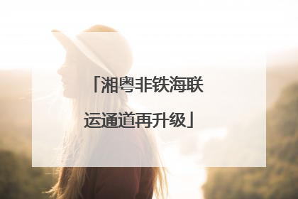 湘粤非铁海联运通道再升级