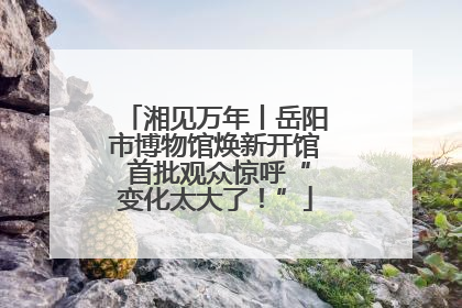 湘见万年丨岳阳市博物馆焕新开馆 首批观众惊呼“变化太大了！”