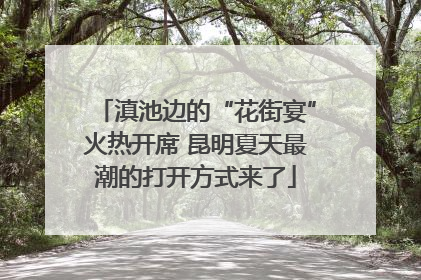 滇池边的“花街宴”火热开席 昆明夏天最潮的打开方式来了
