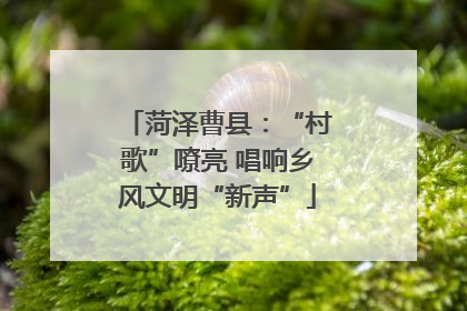 菏泽曹县：“村歌”嘹亮 唱响乡风文明“新声”