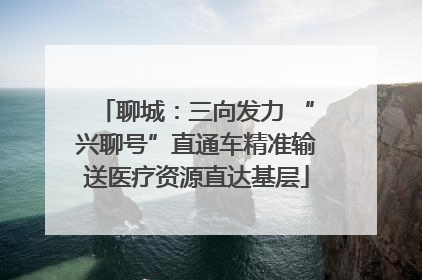 聊城：三向发力 “兴聊号”直通车精准输送医疗资源直达基层