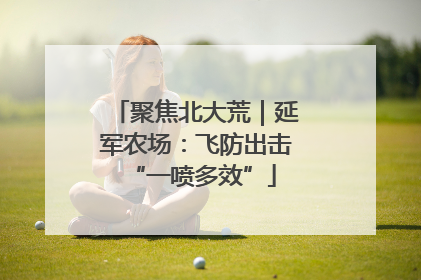 聚焦北大荒｜延军农场：飞防出击 “一喷多效”