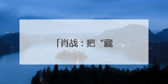 肖战：把“藏海”最大化